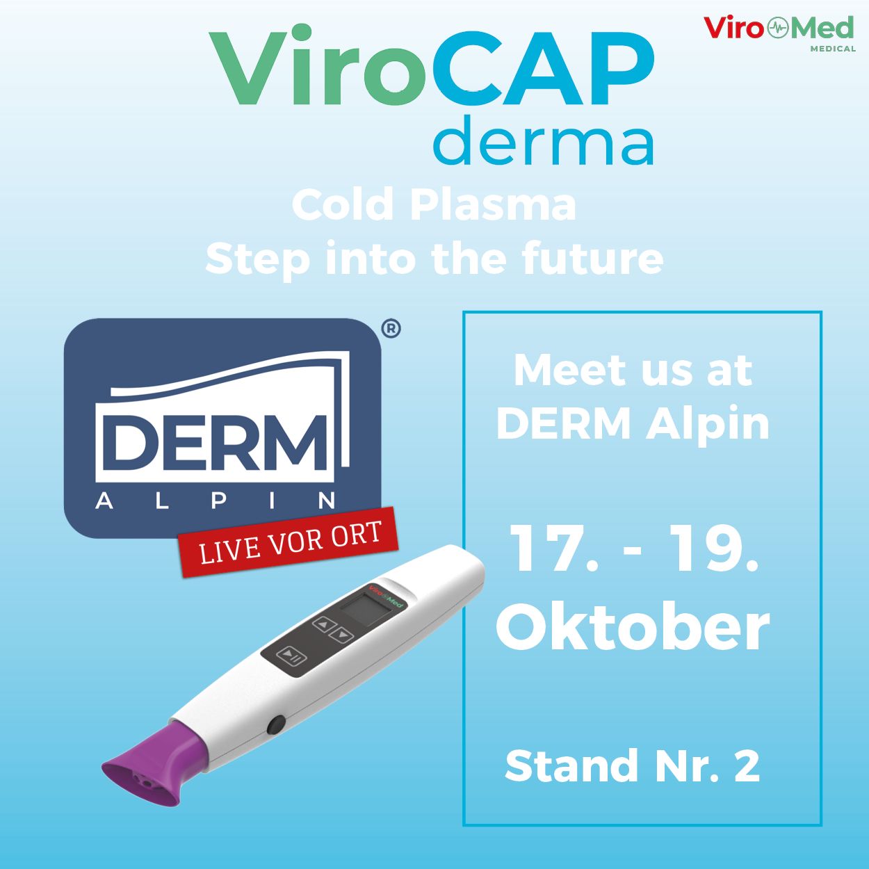 Meet us at DERM Alpin 17.-19. Oktober