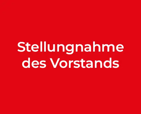 Stellungnahme des Vorstands